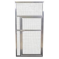 Panneau de volière aluminium avec porte - 102 x 200 cm