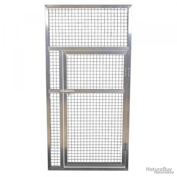 Panneau de volire aluminium avec porte