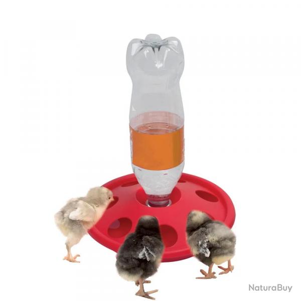 Abreuvoir porte bouteille pour poussins et cailles Diamtre 24 cm OLBA