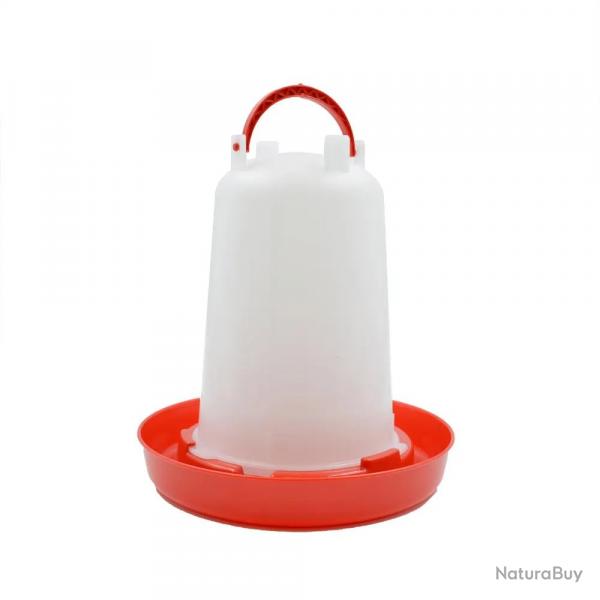 Abreuvoir plastique poule 1,5 L premium robuste avec poignée