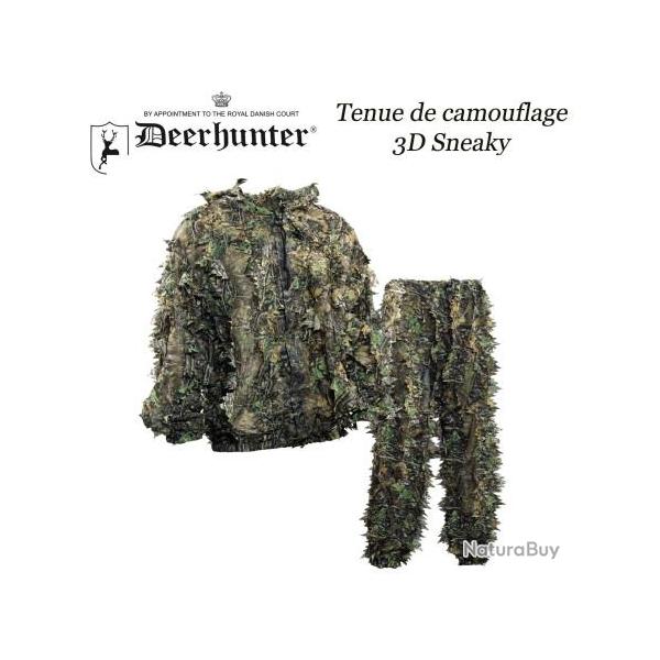 DEERHUNTER Tenue de camouflage 3D Sneaky L/XL Sneaky 3D Camo