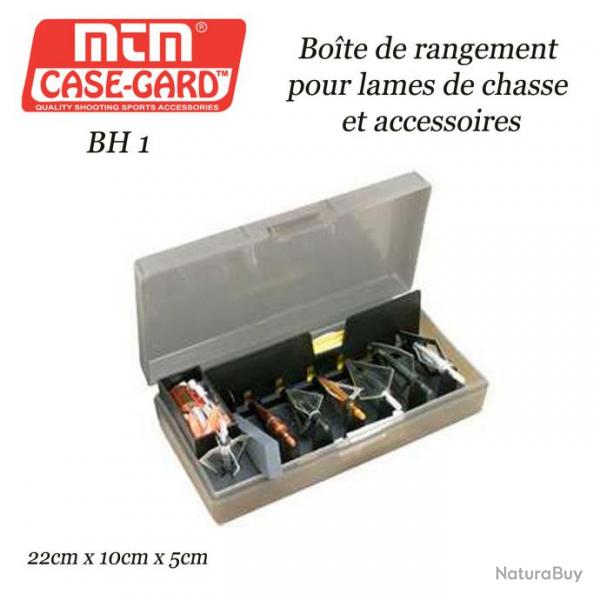 MTM Case-Gard Bote de rangement, de protection et de transport pour 6 pointes lames et accessoires