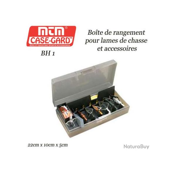 MTM Case-Gard Bote de rangement, de protection et de transport pour 6 pointes lames et accessoires