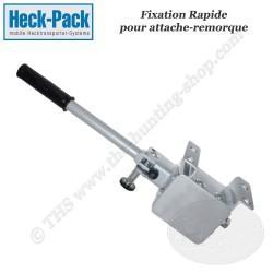 HECK-PACK Fixation rapide pour attache-remorque (sans panier)