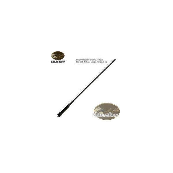 Antenne longue porte 35 cm pour radios de chasse  connectique Kenwood