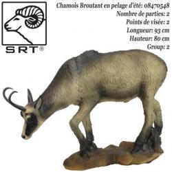 SRT TARGETS Cible 3D Chamois VSE broutant en mousse pour le tir à l'arc Pelage d'été