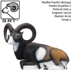 SRT TARGETS Cible 3D Mouflon couché en mousse pour le tir à l'arc