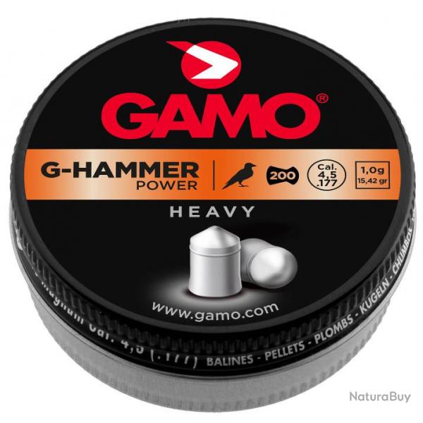 Plombs G-HAMMER POWER lourds 4,5 mm - GAMO