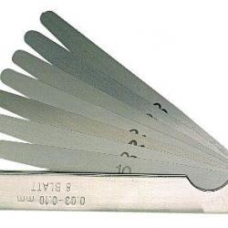 Jauge d'épaisseur calibrée DIN2275 longueur 100 mm 20 lames 0,05 - 1 mm Limit FG100201C