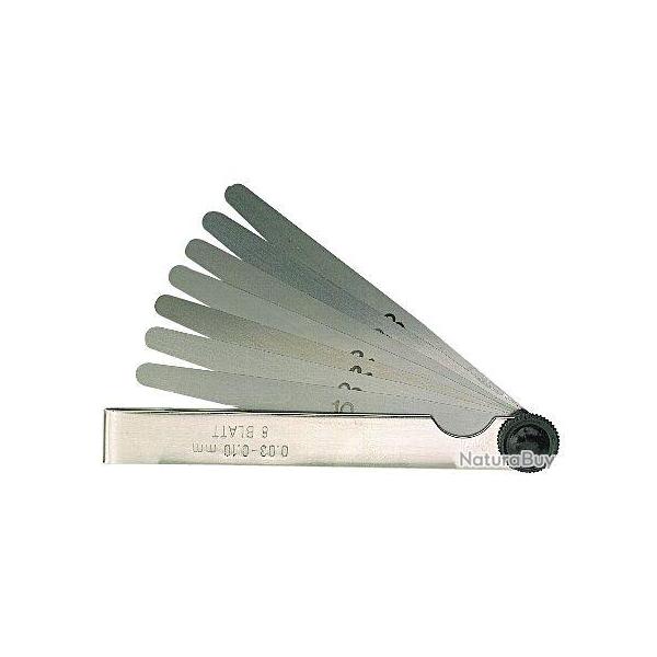 Jauge d'paisseur calibre DIN2275 longueur 100 mm 20 lames 0,05 - 1 mm Limit FG100201C