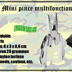 Mini pince mutlifonction 5 en 1 en acier inoxydable