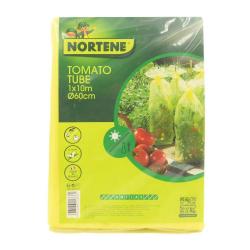 Housse croissance avec liens tomates gaine de forçage polyéthylène jaune traité anti-U.V