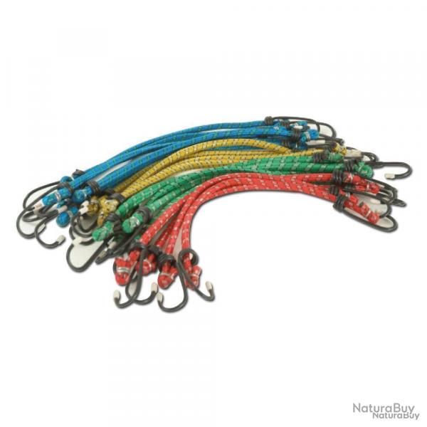 Tendeurs lastiques avec crochets 18 pices