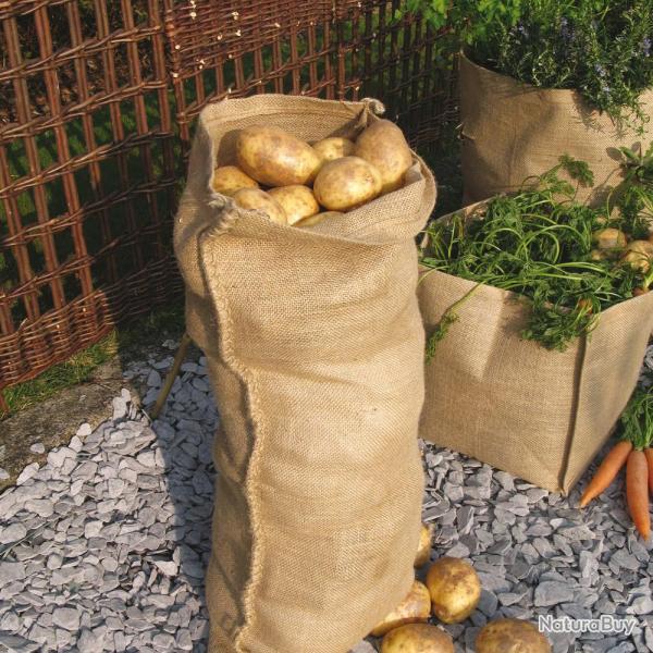 Sac  rcolte/hivernage en jute dim.60x100 cm