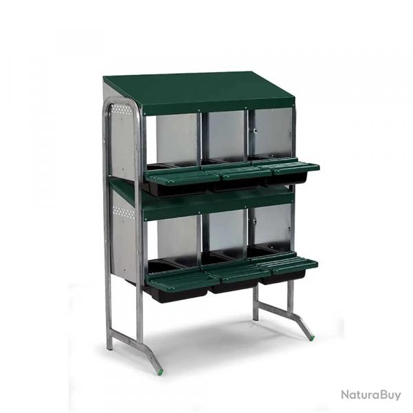 Pondoir poule pro vertical galvanis vertical 6 nids