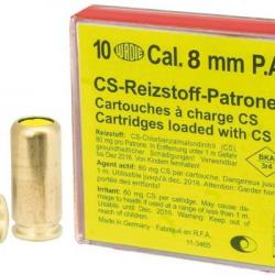 Cartouches 8mm Pistolet à gaz CS / 10 cart.