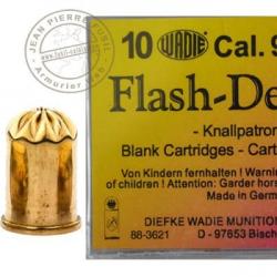 Cartouches 9mm Revolver à blanc - Flash / 10 cart.