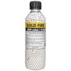 Bouteille 3000 billes Soft Air blanches - 0.25g