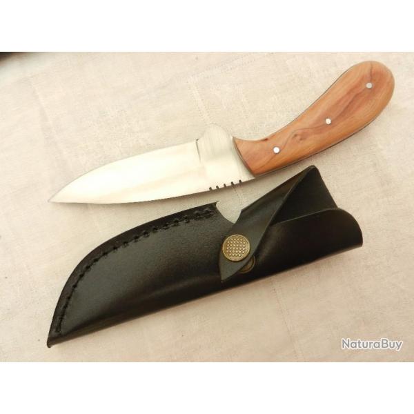 couteau de chasse 22 cm poigne bois de Teck