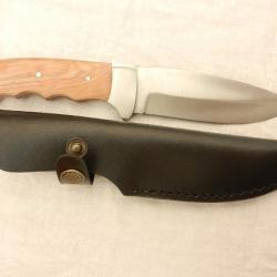 couteau de chasse 24 cm poignée bois de Teck