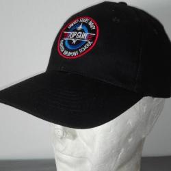 Casquette noire TOP GUN F14 TOMCAT US NAVY TOM CRUISE FIGHTER WEAPONS SCHOOL USA CHASSE