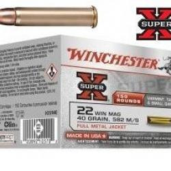 Cartouches 22 Magnum Super X BLINDE  boite de 150