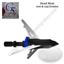 G5 DEADMEAT Pointe de chasse mécanique trilame 100 et 125 grains 100