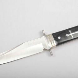 Couteau droit Mod. cercueil  de 28 cm  avec étui en nylon