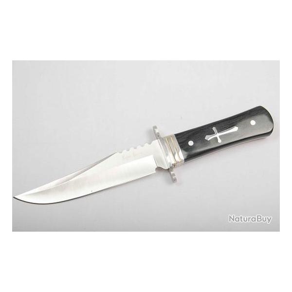 Couteau pour chasseur Mod. cercueil  de 28 cm  avec étui en nylon