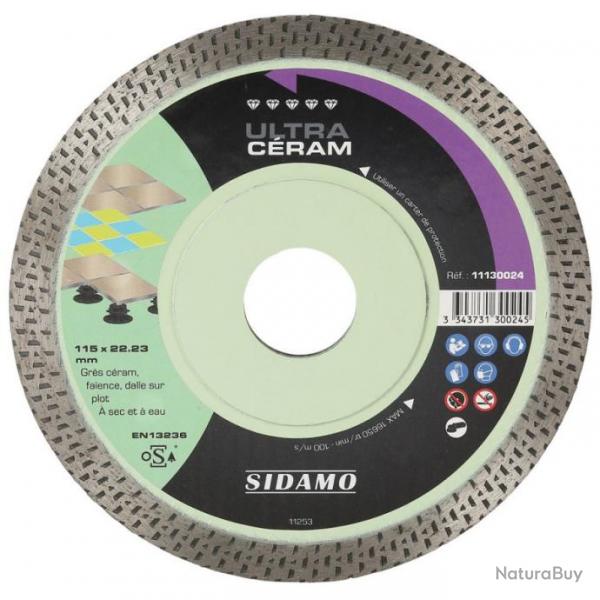 Disque Diamant Ultra Ceram D. 115 X 22,23 X H 10 Sidamo