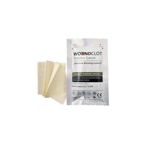 Woundclot Pansement Hmostatique 8x100cm
