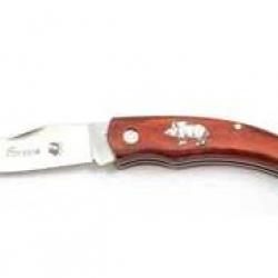 Couteau de poche lame de 7 cm  Décor sanglier