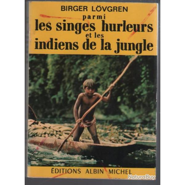birger lovgren parmi les singes hurleurs et les indiens de la jungle avec une motocyclette
