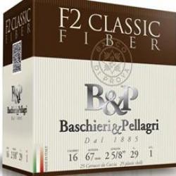 BASCHIERI & PELLAGRI Cartouches B&P F2 CLASSIC FIBER CAL.16/67 en 29 gr boite de 25