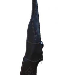 Housse cuir Ebène pour carabine avec optique Chasse Elégance - CE302