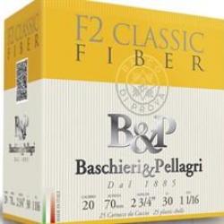 BASCHIERI & PELLAGRI Cartouches B&P F2 CLASSIC FIBER CAL. 20 - 30/70 boite de 25