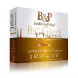 Cartouches B&P BIG gamo PALLETTONI 11/0 (12 PALLETTONI-8,6MM) 12/70 en 45 gr boite de 10