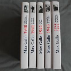 Collection Max Gallo 5 volumes 1940 à 1945
