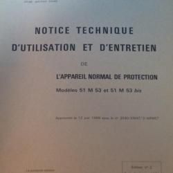 Rare Notice technique ANP / MAT 1572 armée francaise
