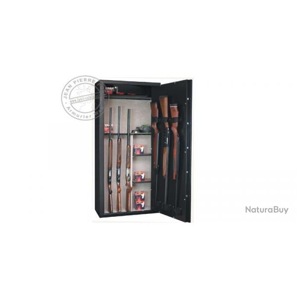 Armoire forte 11 armes longues  lunette + 3 dans la porte + coffre + tagres amovibles- INFAC Sent