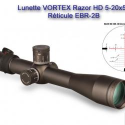Lunette VORTEX  RAZOR HD 5-20x50 FFP - Record du monde TLD