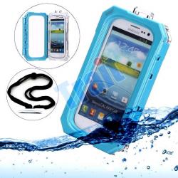 IPEGA Coque Case Etanche Waterproof pour Samsung Galaxy S3 S4 i9300 i9500, Couleur: Bleu