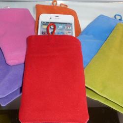 Housse Pochette Etui Velours Telephone MP3 Appareil Photo iPhone Samsung Sony Nokia LG HTC, Couleur
