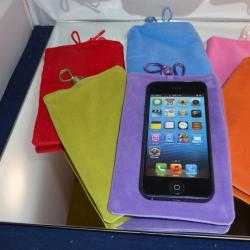 Housse Pochette Etui Velours Telephone MP3 Appareil Photo iPhone Samsung Sony Nokia LG HTC, Couleur