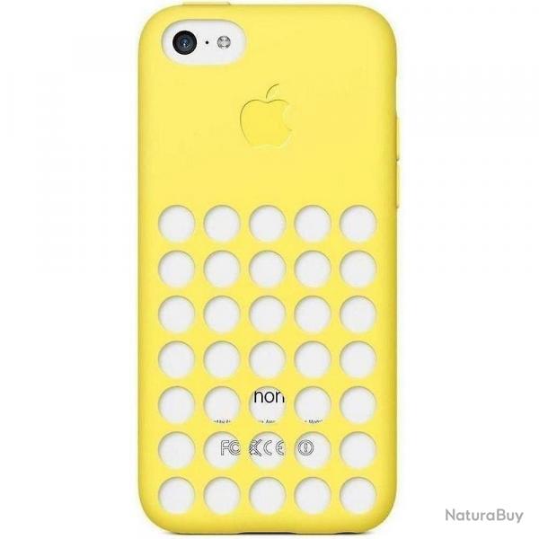 Coque Silicone pour iPhone 5C, Couleur: Jaune