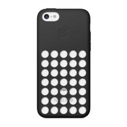 Coque Silicone pour iPhone 5C, Couleur: Noir