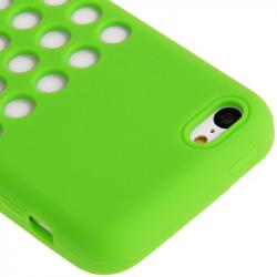 Coque Silicone pour iPhone 5C, Couleur: Vert