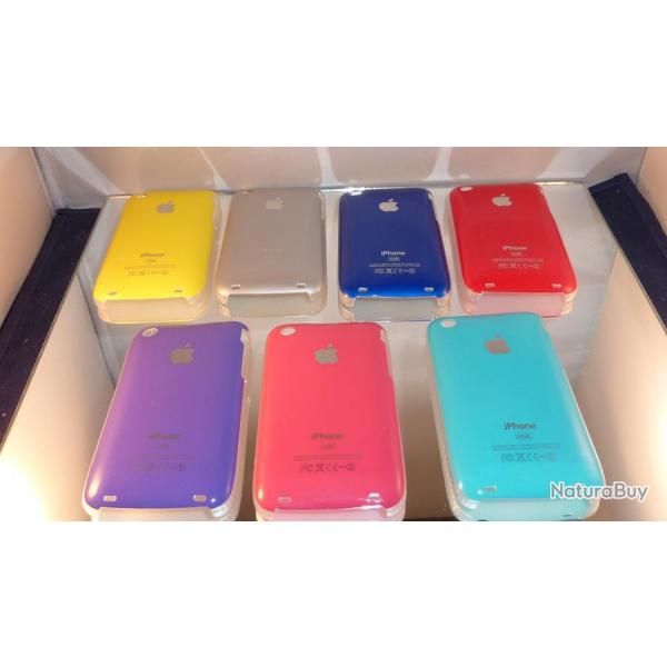 Coque Bumper pour iPhone 3G / 3GS, Couleur: Argent, Modele: 6.Coque Case Colors