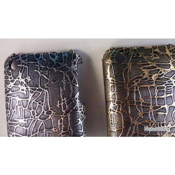Coque Bumper pour iPhone 3G / 3GS, Couleur: Argent, Modele: 3.Coque Croco