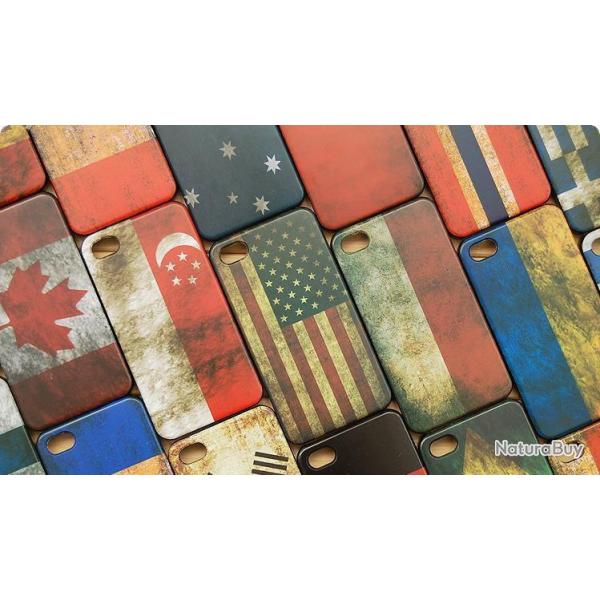 Coque Case Drapeau Flag Vintage Apple iPhone Samsung Galaxy Note, Smartphone: Apple iPhone 4 / 4S,